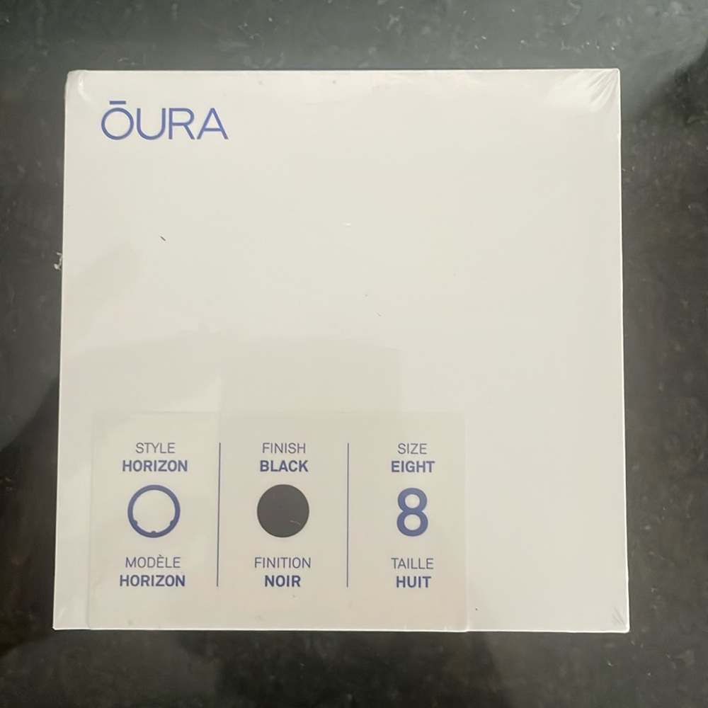 Black Oura Ring size 8.